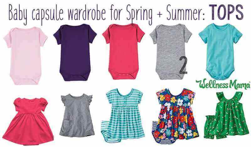 Baby capsule wardrobe tops