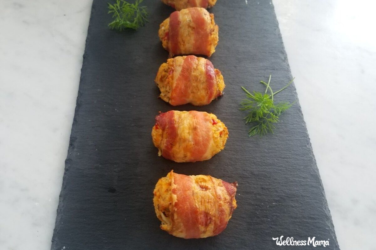 Bacon-Wrapped Salmon Patties