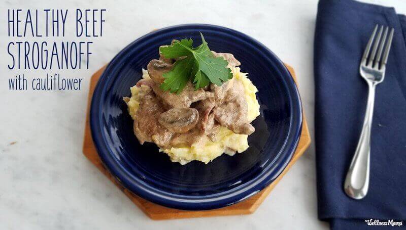 Healthy Beef Stroganoff With Cauliflower