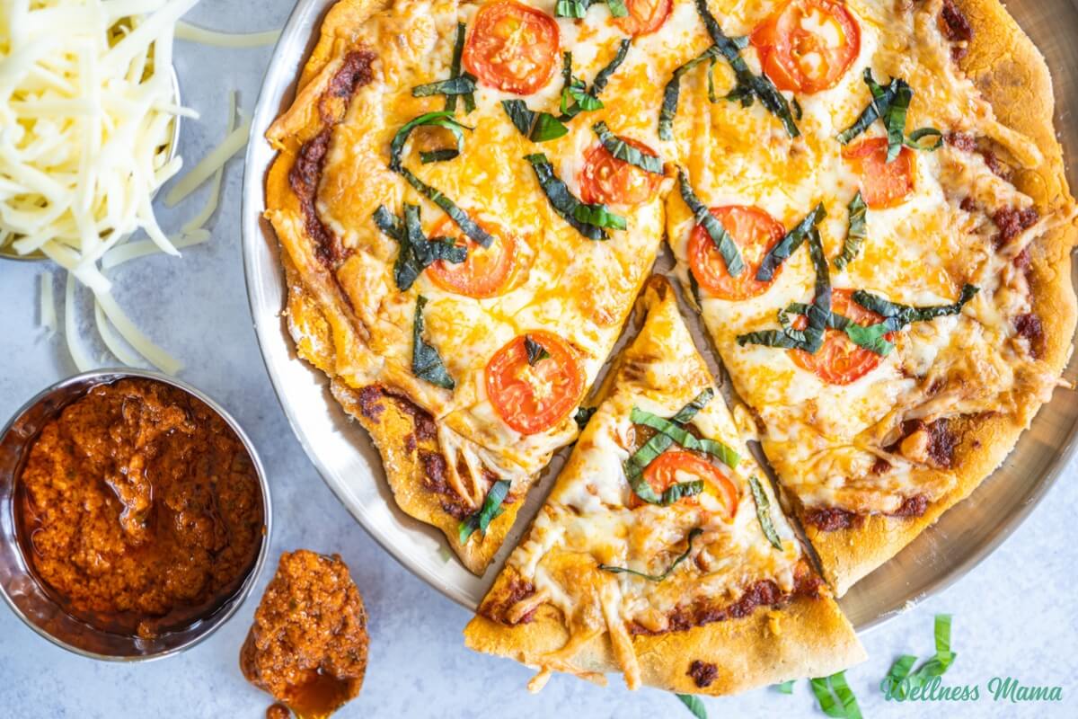 Herbed Cassava Flour Paleo Pizza Crust