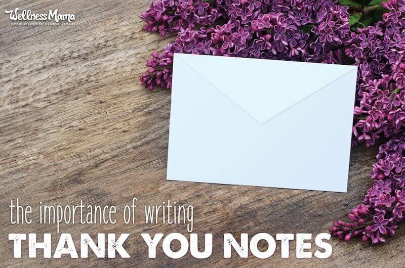 The importance of writing thank you notes