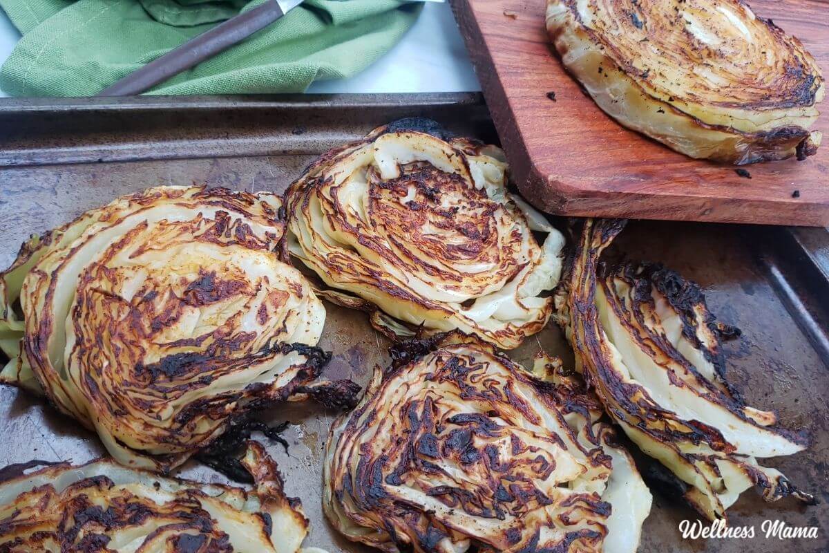 Roasted Cabbage Slices