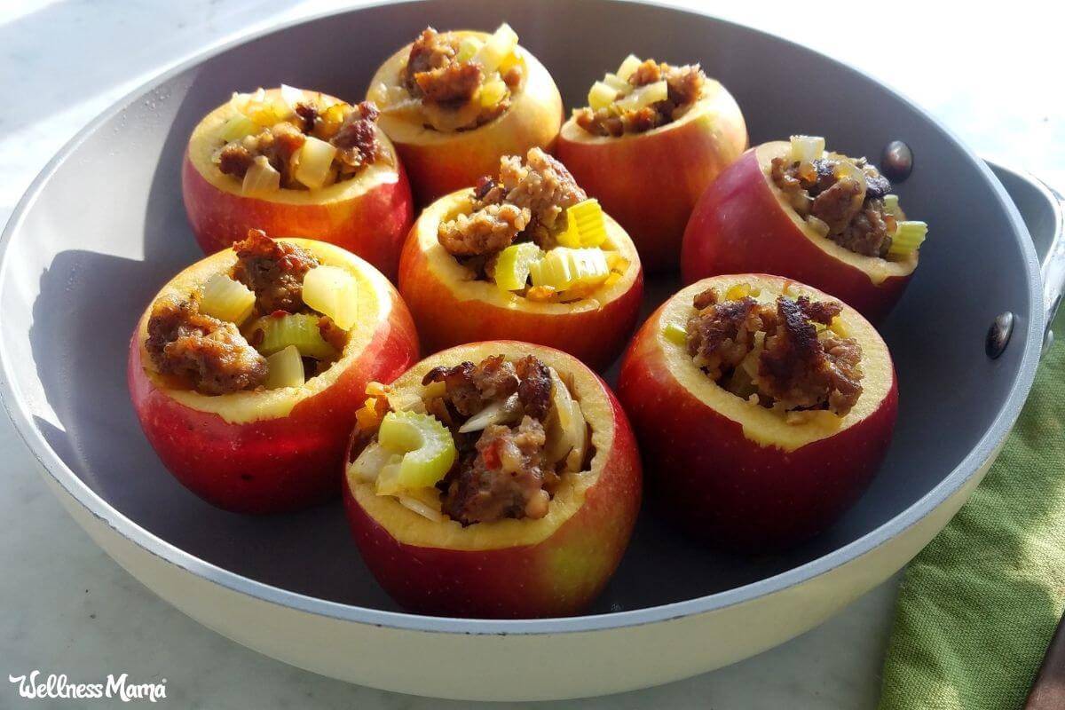 Sweet and Savory Sausage-Stuffed Apples