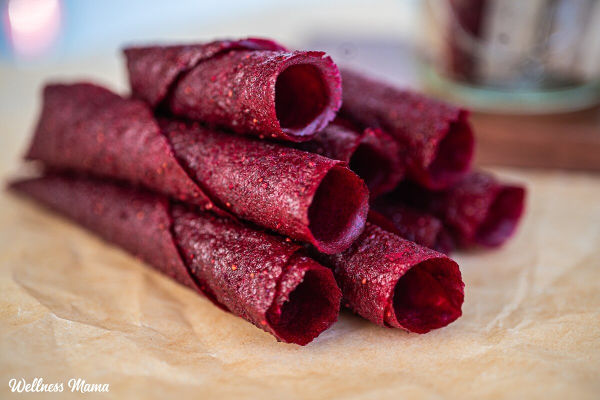 Strawberry Fruit Leather Recipe (with Beets)