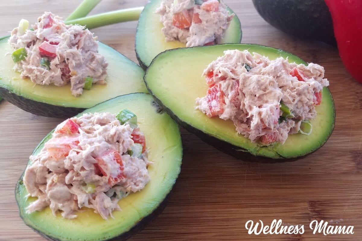 Tuna-Stuffed Avocado Bowls