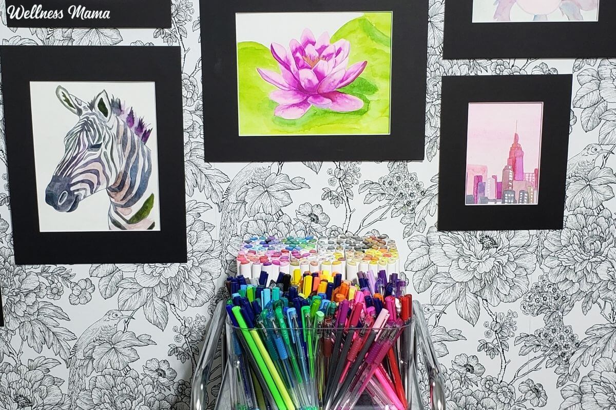 how to organize art materials