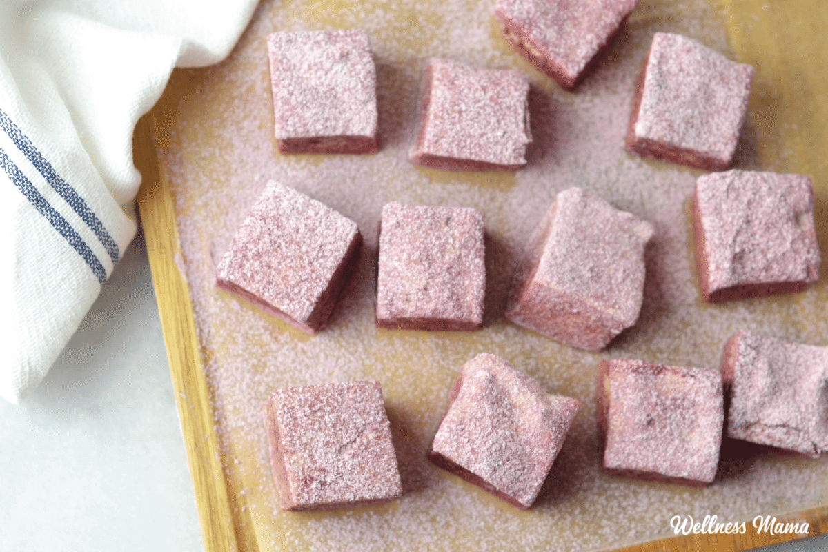 homemade elderberry marshmallows