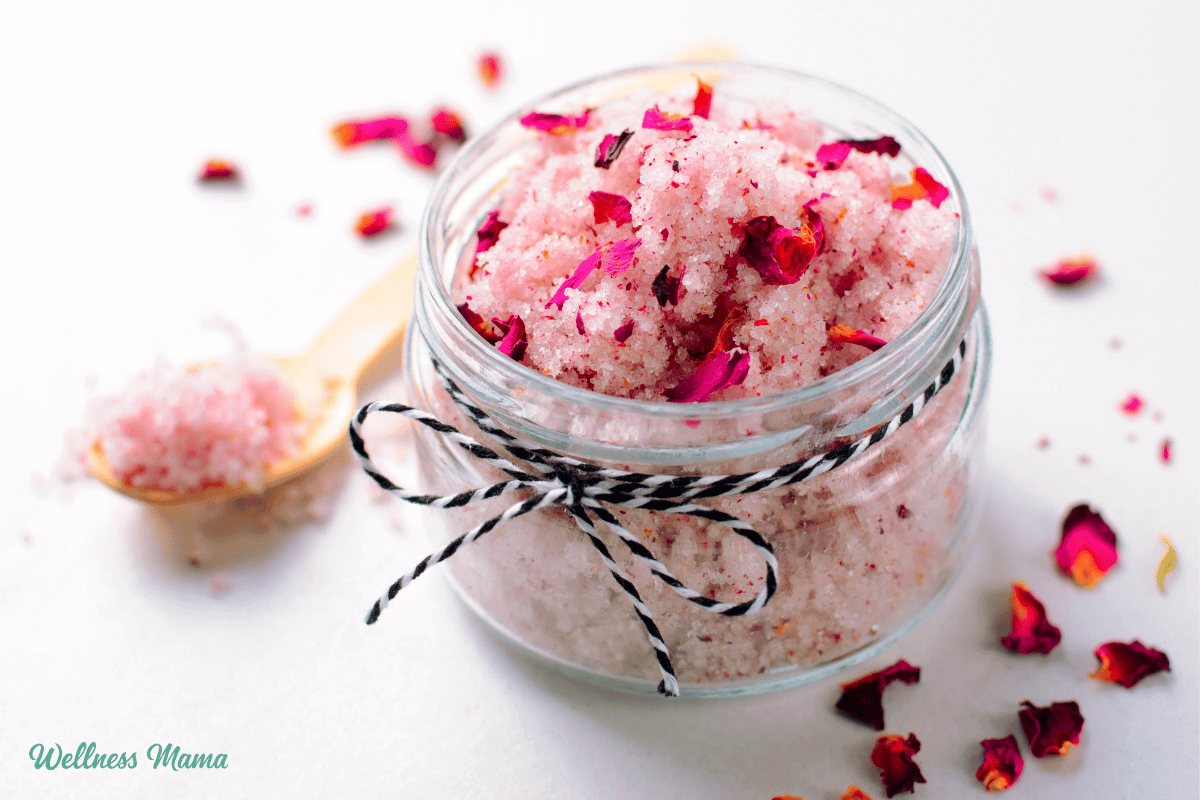 rose body scrub